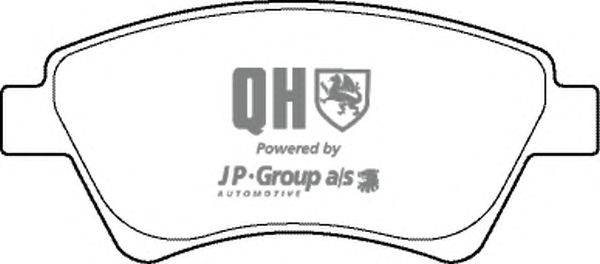 Комплект тормозных колодок, дисковый тормоз JP GROUP BP1377