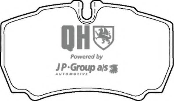 Комплект тормозных колодок, дисковый тормоз JP GROUP BP1379