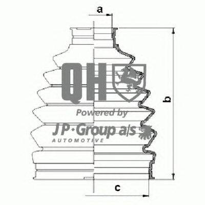 Комплект пылника, приводной вал JP GROUP QJB1076