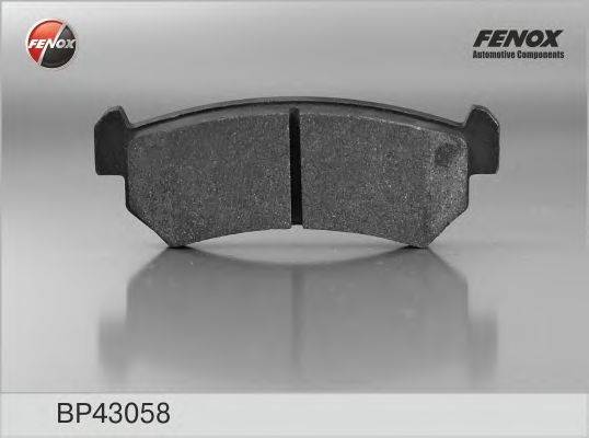 Комплект тормозных колодок, дисковый тормоз FENOX 24071