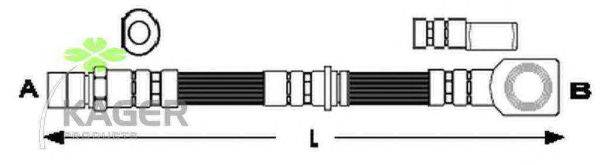 Тормозной шланг KAGER 38-0536