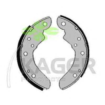 Комплект тормозных колодок KAGER 340205