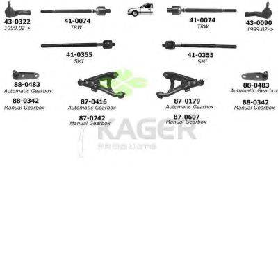 Подвеска колеса KAGER 800343