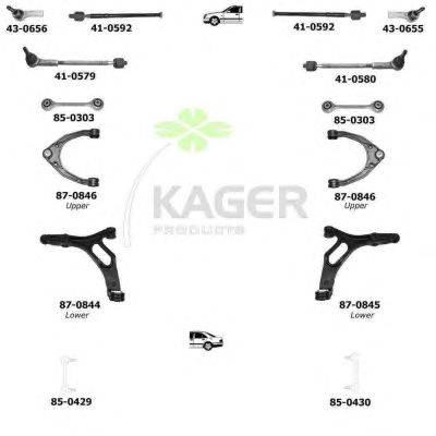 Подвеска колеса KAGER 800853