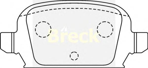 Комплект тормозных колодок, дисковый тормоз BRECK 23284 00 W