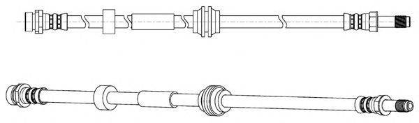 Тормозной шланг KAWE 512596