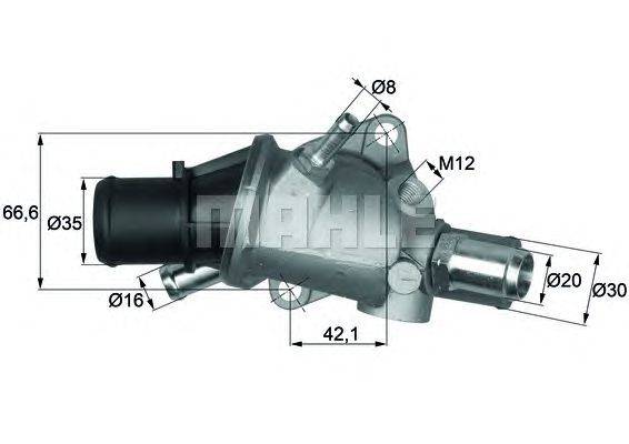 Термостат, охлаждающая жидкость MAHLE ORIGINAL TI 89 83