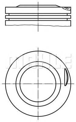 Поршень MAHLE ORIGINAL 081 75 00