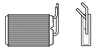 Теплообменник, отопление салона J. DEUS 223M59