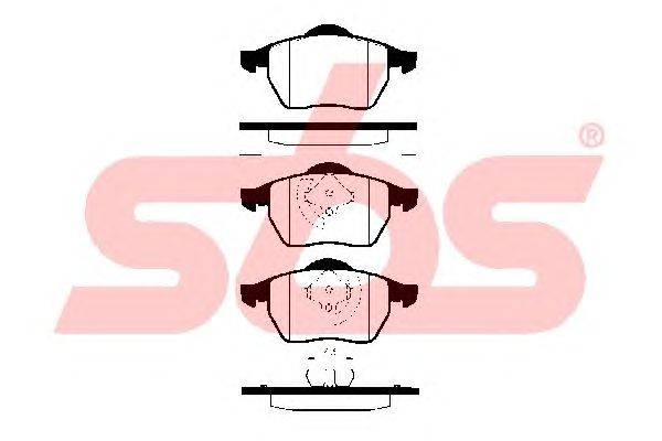 Комплект тормозных колодок, дисковый тормоз sbs 1501224734