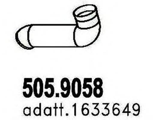 Труба выхлопного газа ASSO 505.9058