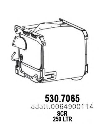 Сажевый / частичный фильтр, система выхлопа ОГ ASSO 5307065