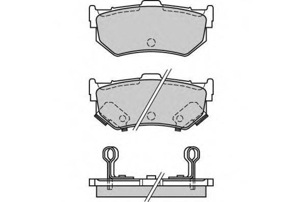 Комплект тормозных колодок, дисковый тормоз E.T.F. 21401