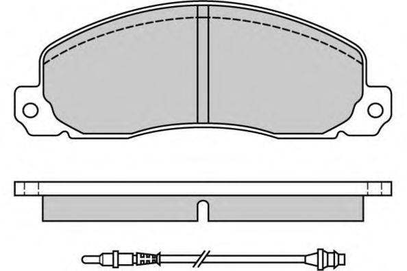 Комплект тормозных колодок, дисковый тормоз E.T.F. 20929