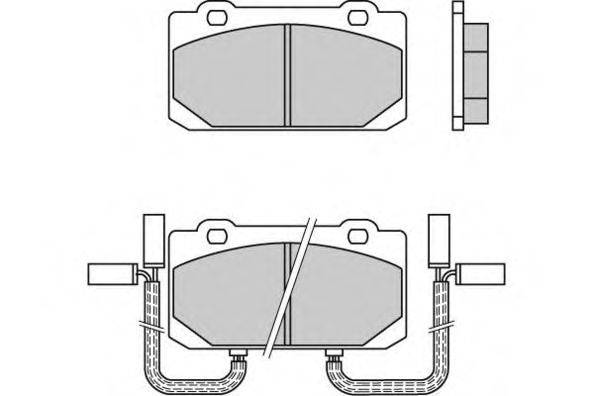 Комплект тормозных колодок, дисковый тормоз E.T.F. 120319