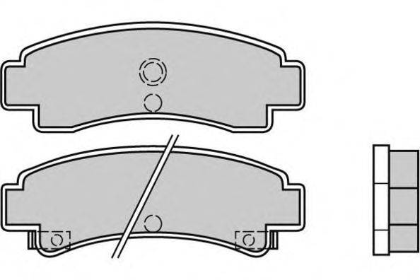 Комплект тормозных колодок, дисковый тормоз E.T.F. 21737