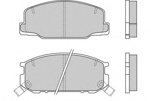Комплект тормозных колодок, дисковый тормоз E.T.F. 21767