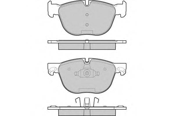 Комплект тормозных колодок, дисковый тормоз E.T.F. 12-1371