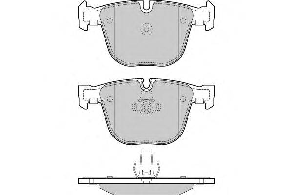 Комплект тормозных колодок, дисковый тормоз E.T.F. 24495