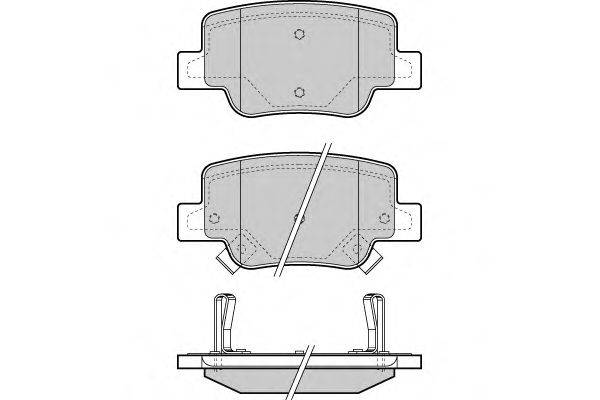 Комплект тормозных колодок, дисковый тормоз E.T.F. 12-1424