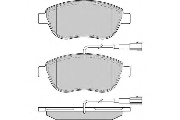 Комплект тормозных колодок, дисковый тормоз FIAT 77365716