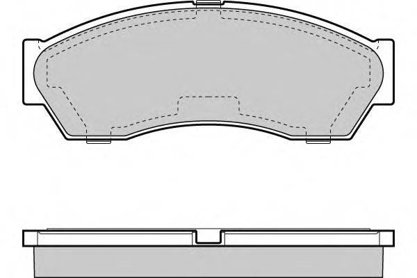 Комплект тормозных колодок, дисковый тормоз E.T.F. 24555