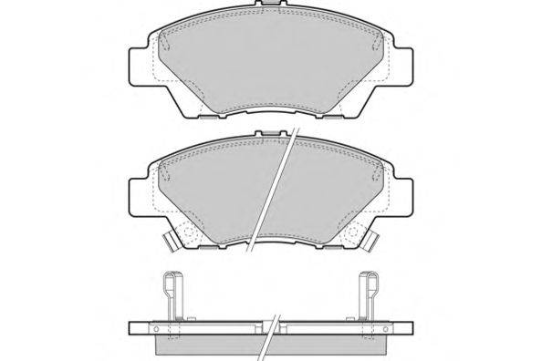Комплект тормозных колодок, дисковый тормоз E.T.F. 12-1446
