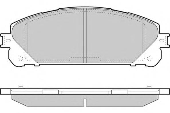 Комплект тормозных колодок, дисковый тормоз E.T.F. 12-1481