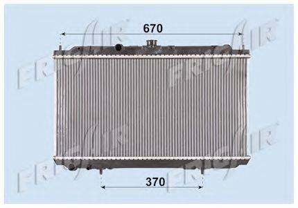 Радиатор, охлаждение двигателя FRIGAIR 0121.3005