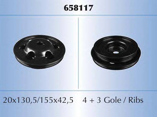 Ременный шкив, коленчатый вал MALÒ 658117