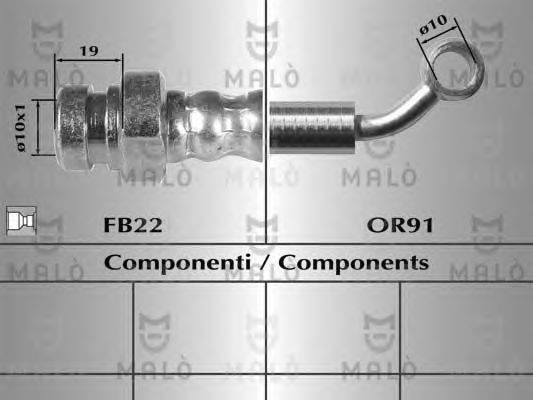 Тормозной шланг MALÒ 80517