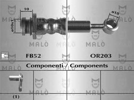 Тормозной шланг MALÒ 80691