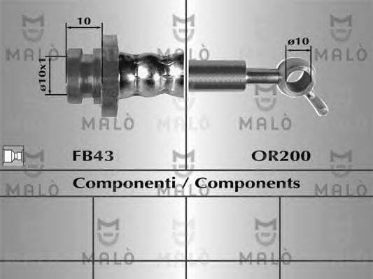 Тормозной шланг MALÒ 80934