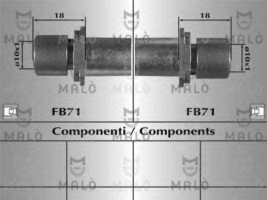 Тормозной шланг MALÒ 80955