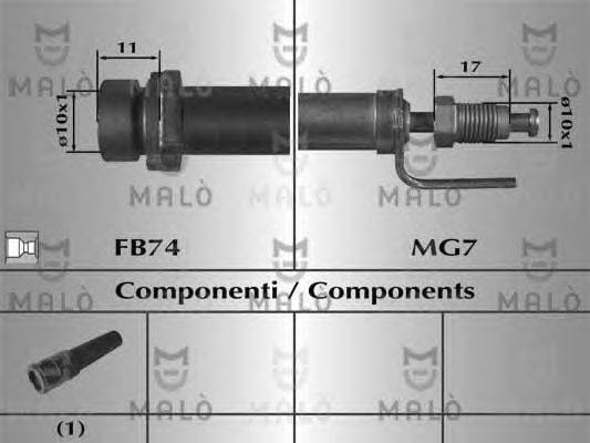 Тормозной шланг MALÒ 80965