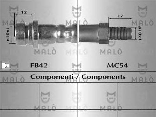 Тормозной шланг MALÒ 80966