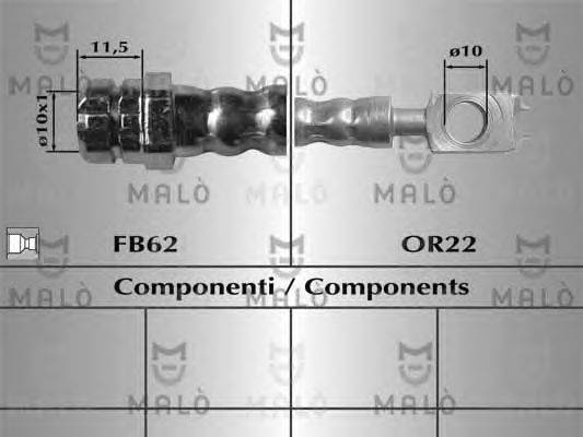 Тормозной шланг MALÒ 81026