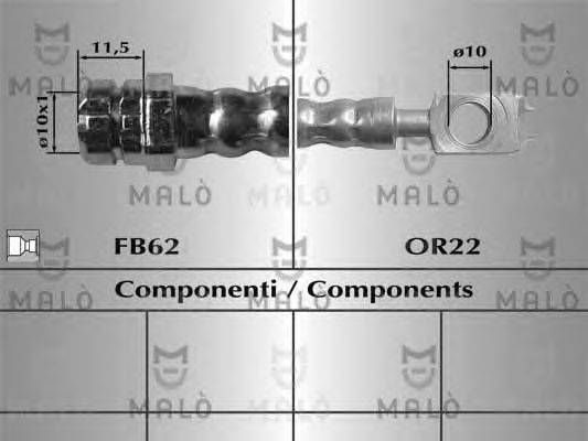 Тормозной шланг MALÒ 81069