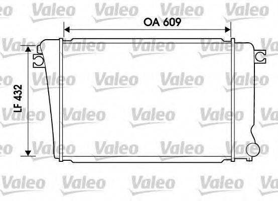 Радиатор, охлаждение двигателя VALEO 734614