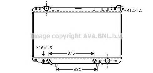 Радиатор, охлаждение двигателя PRASCO TO2435