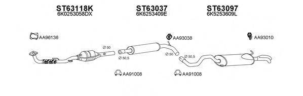 Система выпуска ОГ VENEPORTE 630041