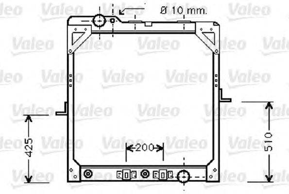 Радиатор, охлаждение двигателя VALEO 733413