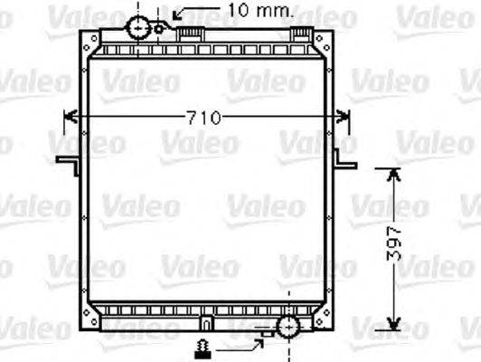 Радиатор, охлаждение двигателя VALEO 733420