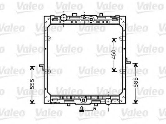 Радиатор, охлаждение двигателя VALEO 732553