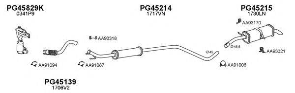 Система выпуска ОГ VENEPORTE 450730