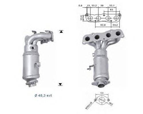 Катализатор MAGNAFLOW 68016