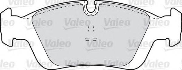 Комплект тормозных колодок, дисковый тормоз VALEO 598018