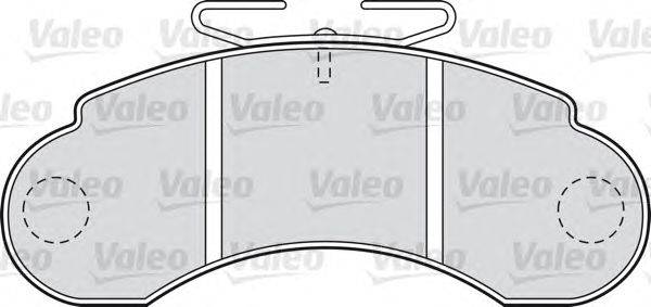 Комплект тормозных колодок, дисковый тормоз VALEO 598000