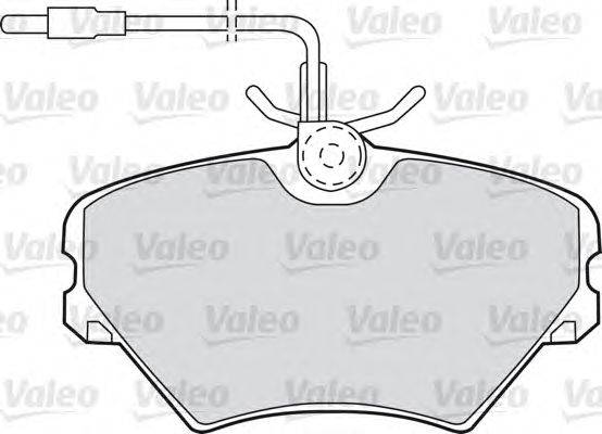 Комплект тормозных колодок, дисковый тормоз VALEO 540551
