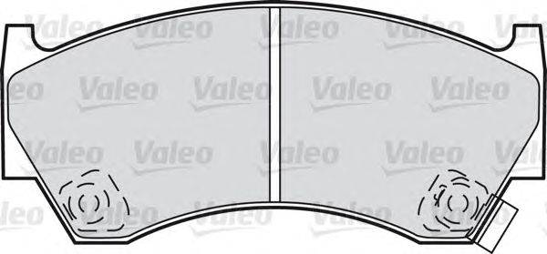 Комплект тормозных колодок, дисковый тормоз VALEO 23004